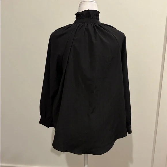 New Without Tags Tuckernuck Pomander Place Harlee Ruffle Collar Blouse Sz M - Picture 7 of 13